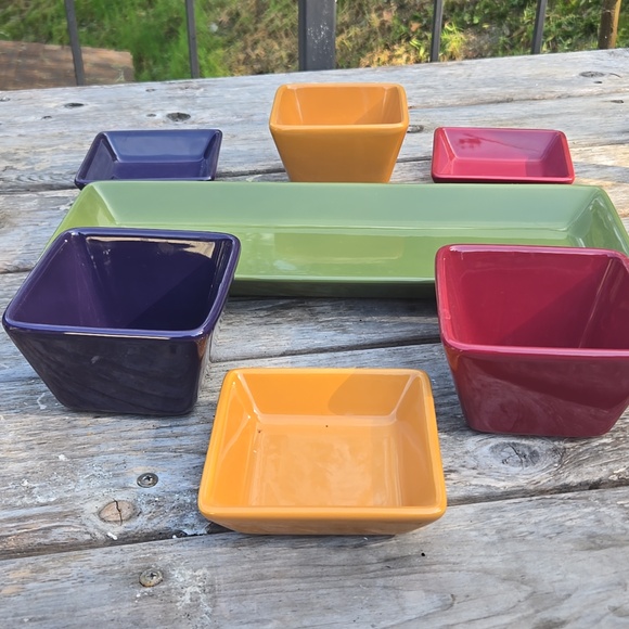 The Pampered Chef Simple Additions 7 piece Serving Set - Picture 4 of 6